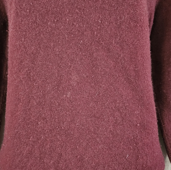 Vintage Jaeger rust red sik cashmere sweater Womens Medium 36 - Picture 5 of 9